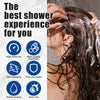 10 Setting Handheld Shower Head, High Pressure Shower Head with Filter, Silver